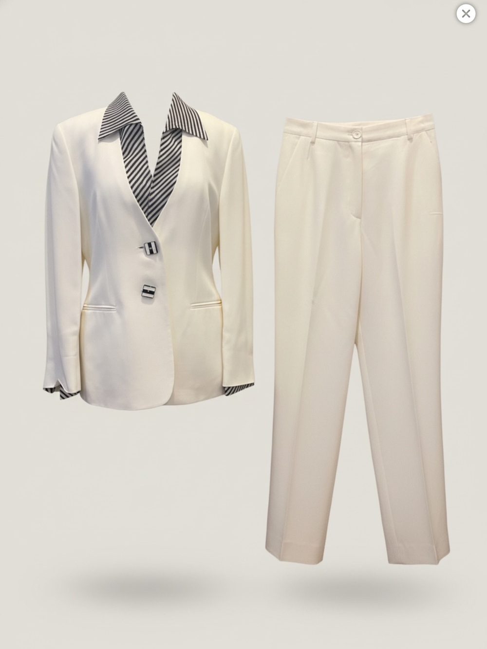 Studio 0001 Pierre Classic Ivory Women's Suit Jacket & Trousers